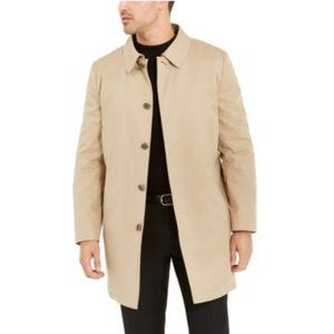 NWT Tallia Mens Coat Medium Rainwear Faux-Fur Slim Fit Size Medium $495 P0009